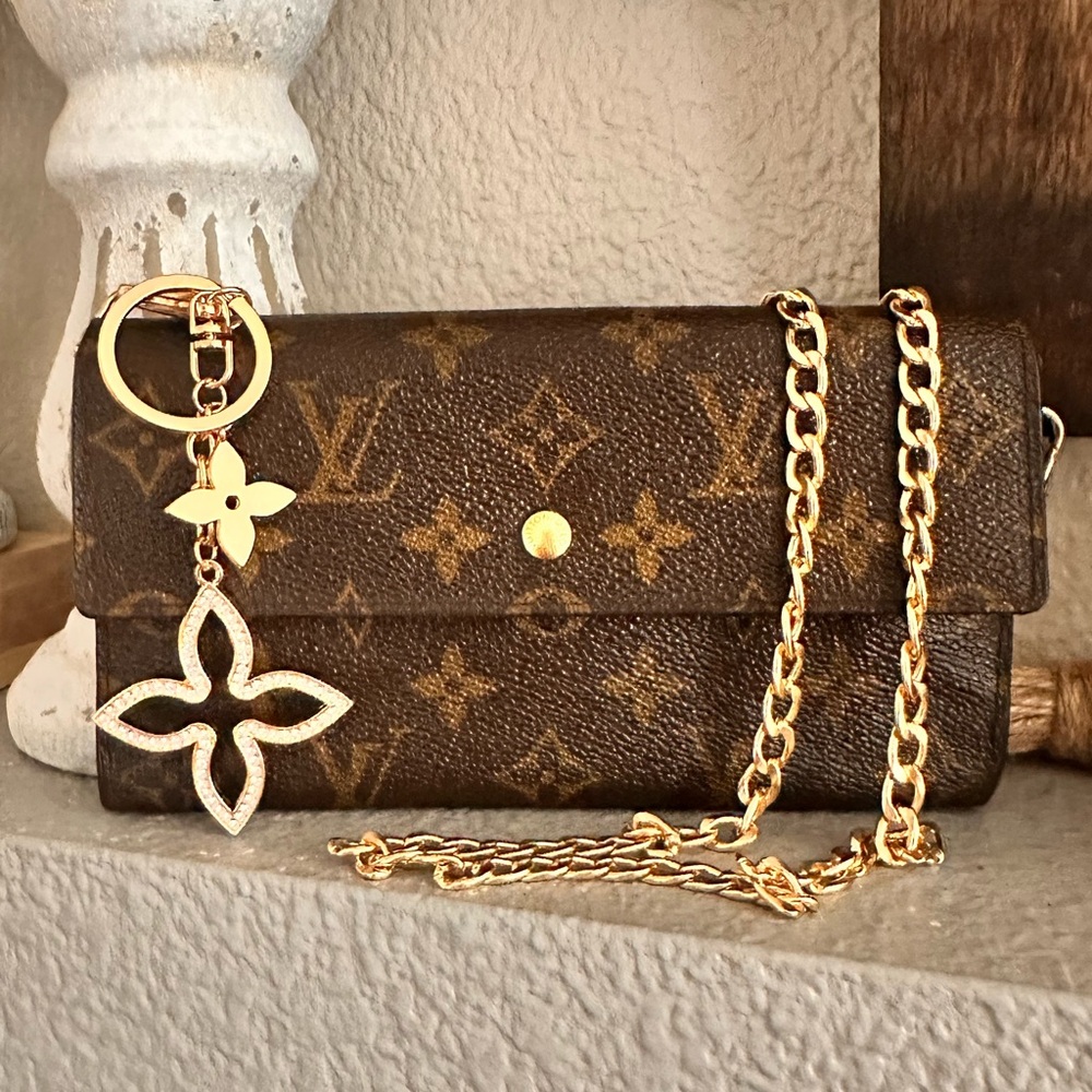 Louis Vuitton Monogram Porte Tresor International Trifold Long Wallet converted